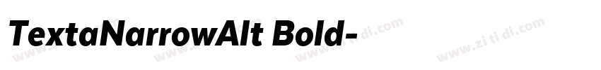 TextaNarrowAlt Bold字体转换